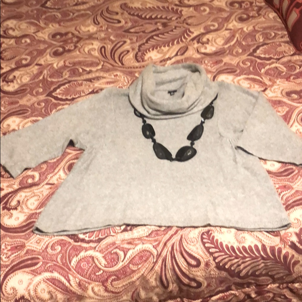 Rafaella Grey Cowl Neck Sweater